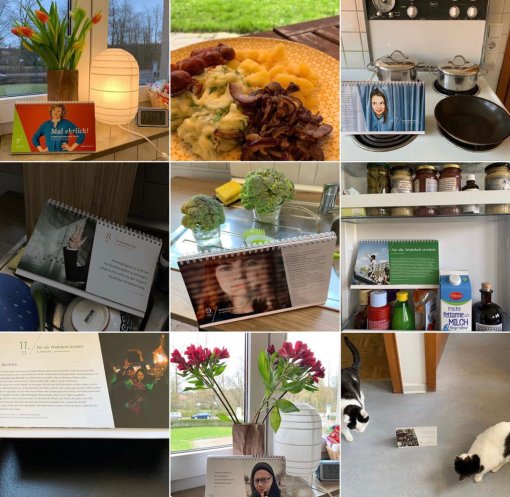 Wochenbild, im letzten Foto mit #DiätKater und #NeoKater wochenb