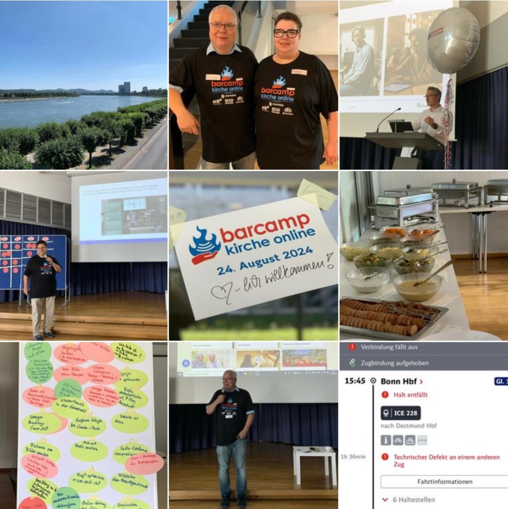 Fotocollage aus neun Bildern, Erläuterungen im Text (1-9).