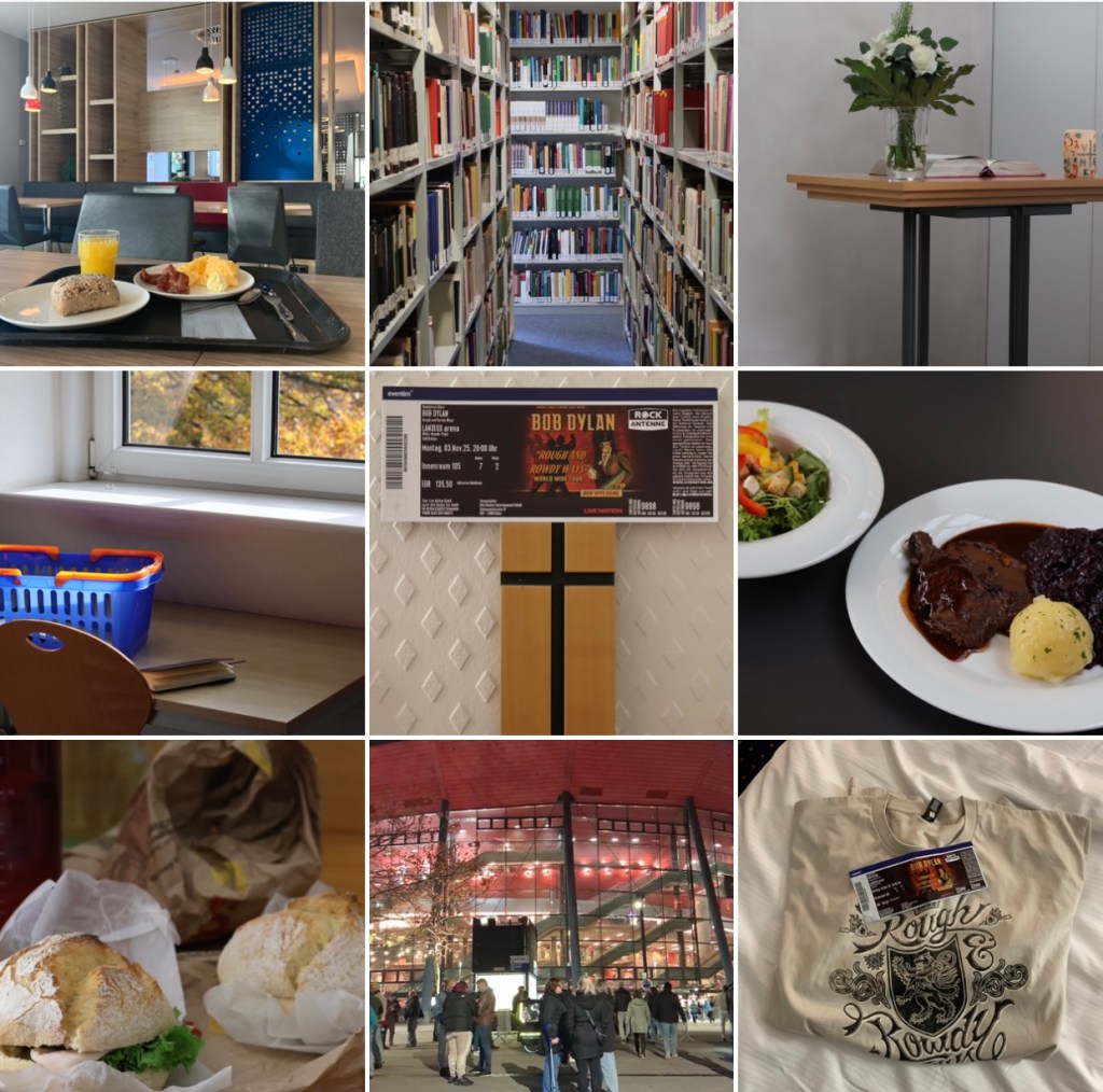 Fotocollage aus neun Bildern. Beschreibung nummeriert im Text.