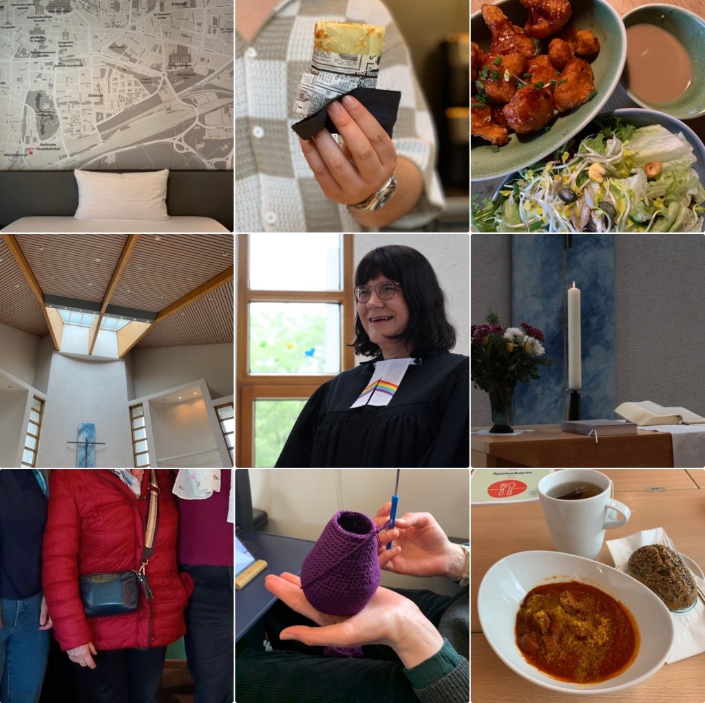 Fotocollage aus neun Bildern, Beschreibung (1-9) im Text.